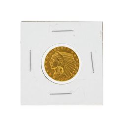 1910 $5 Indian Head Half Eagle Gold Coin