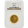 1907-D $10 Liberty Head Eagle Gold Coin NGC Graded MS62