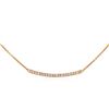14KT Rose Gold 0.84ctw Diamond Bar Necklace