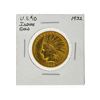 Image 1 : 1932 $10 Indian Head Eagle Gold Coin