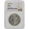 Image 1 : 1886 $1 Morgan Silver Dollar NGC Graded MS62