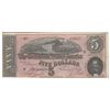 Image 1 : 1864 $5 Confederate States of America Note