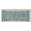 Image 2 : 1864 $5 Confederate States of America Note