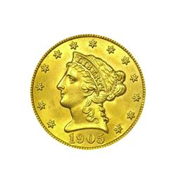 1905 $2.50 Liberty GOLD Quarter Eagle PCGS MS63