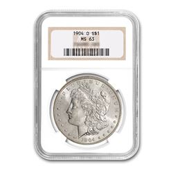 1904-O $1 Morgan Silver Dollar - NGC MS63