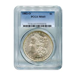 1882-O $1 Morgan Silver Dollar - PCGS MS65