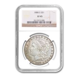 1888-S $1 Morgan Silver Dollar NGC XF45
