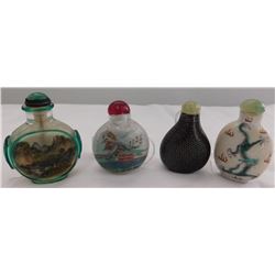 4 Chinese Snuff Bottles