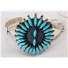 Image 1 : Zuni Sterling Silver and Turquoise Bracelet