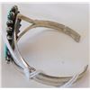 Image 3 : Zuni Sterling Silver and Turquoise Bracelet
