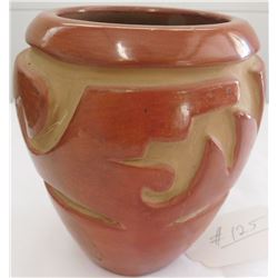 Carved Santa Clara Olla