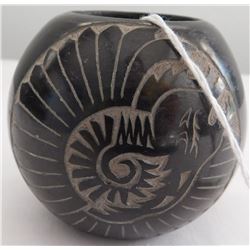 Small Carved Olla