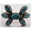 Image 2 : Navajo Sterling Silver & Turquoise Cuff