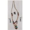 Image 1 : Native American Sterling Silver & Stone Set