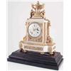 Image 1 : A good mid-19th century French white marble and ormolu mantel clock, by Charles Dutertre, Paris,...