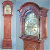 Image 1 : A George II figured walnut eight-day longcase clock, the 12.inch arched brass dial signed Joseph...