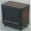 Image 1 : An 18th century oak spice cabinet, with single door enclosing 1 long and 12 small drawers, 1ft 4i...