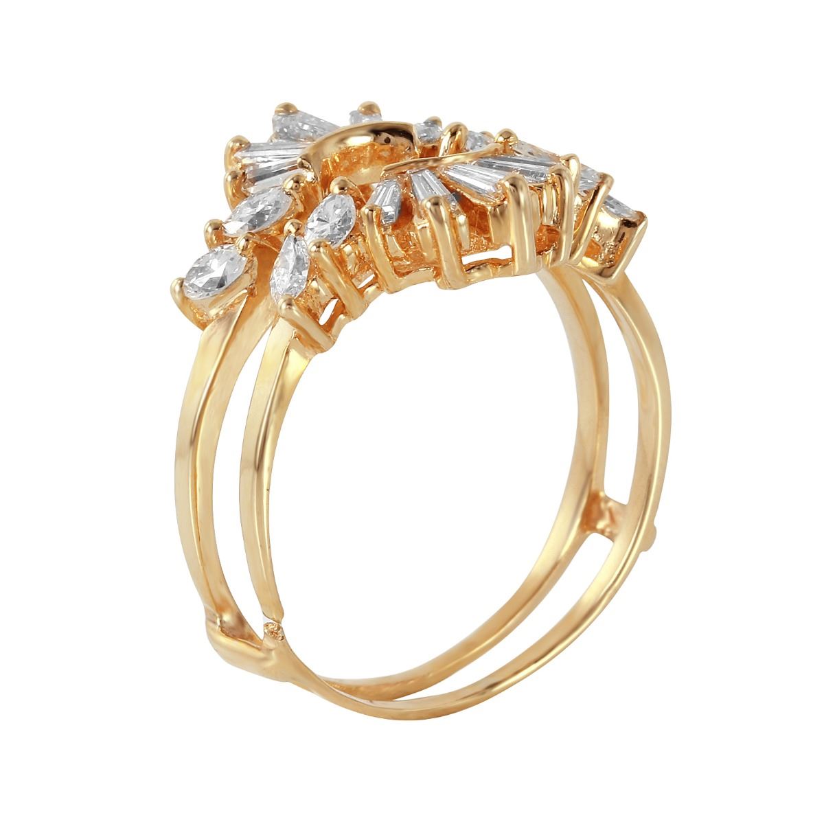 14KT Yellow Gold Diamond Ring Guard 501A