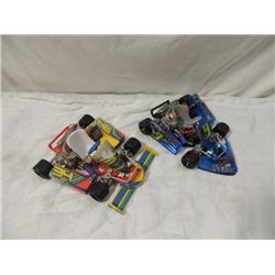PAIR TONY KART TOY MODEL RACING GO CARTS
