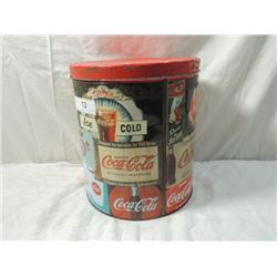CHEINCO?  COCA COLA COKE METAL CAN WITH LID