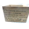 Image 4 : VINTAGE PRIMITIVE WOOD WINE CRATE PINET COGNAC