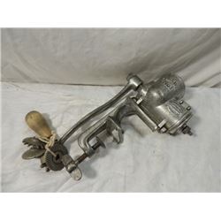 ANTIQUE RUSSWIN NO 1 TINNED MEAT FOOD GRINDER