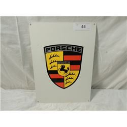 SINGLE SIDED PORSCHE STUTTGART TIN SIGN