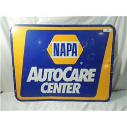 LARGE NAPA AUTOCARE CENTER TIN SIGN