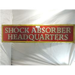 VINTAGE TIN SHOCK ABSORBER HEADQUARTERS TIN SIGN