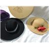 Image 2 : WOOD HAT BOX & LADIES VINTAGE HATS AS SHOWN