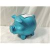 Image 1 : BLUE GLITTER PIG BANK PIGGY CHILD