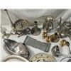 Image 2 : MIXED ANTIQUE VINTAGE METAL LOT PEWTER SILVERPLATE