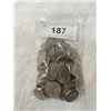 Image 1 : BAG 100 1940'S JEFFERSON NICKELS JACKPOT!!