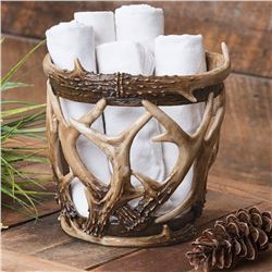 Antler Basket with Candles