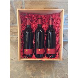 Wooden Wine Crate with Wine