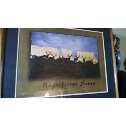 Framed picture of the Magnificent Seven by Kings Outdoor World.