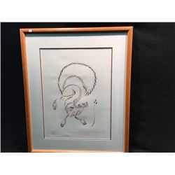 SIGNED LIMITED EDITION (2/10) ARTISTS' PROOF SERIGRAPH, TITLED 'SQUIRREL' BY EDDY COBINESS