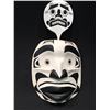 Image 1 : KWAGIUTL MOON MASK, CARVED BY R. DORMAN FROM BELL VILLAGE ISLAND.