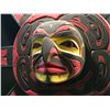 Image 2 : LARGE HAWKMAN SUN MASK WITH 2 RAVENS BY WESTERN SAULTEAUX NATION ARTIST EMIL THIBERT
