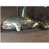 Image 2 : SOAPSTONE CARVED DOUBLE KILLER WHALE BY CREE ARTIST HOWARD MOOSE
