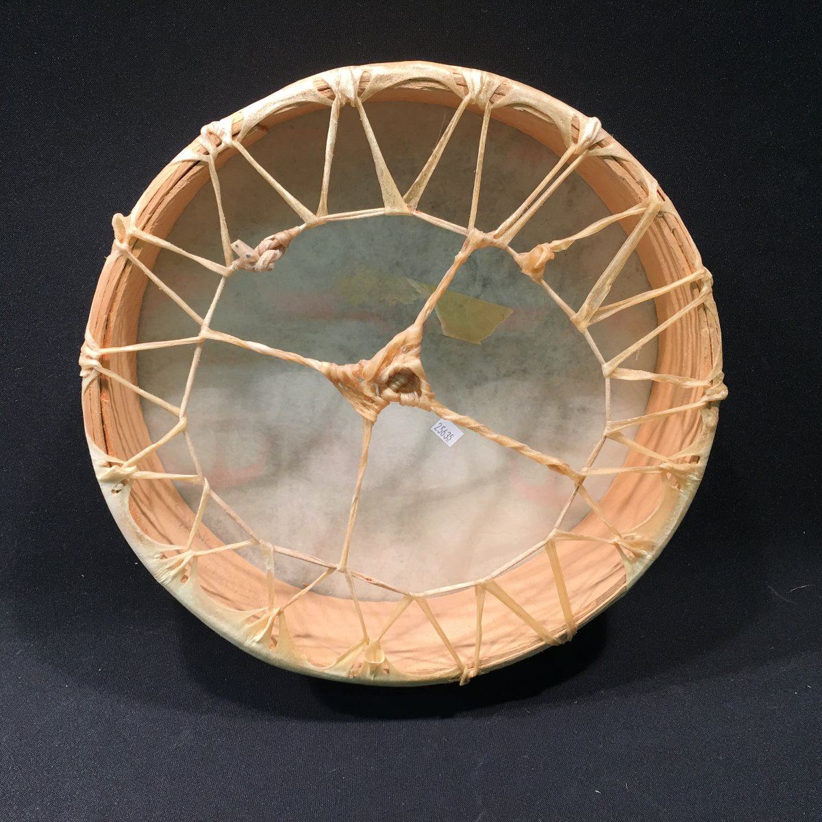 First Nations Instrument Craft BC FIRST NATIONS CEREMONIAL DRUM WITH OWL DESIGN