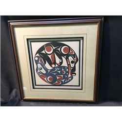 ARTIST SIGNED LIMITED EDITION PRINT 'WOLF JOURNEY' 52/160 BY SKOKOMISH ARTIST ANDY PETERSON