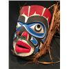 Image 2 : KOMOKWI' (KING OF THE SEA) MASK WITH CEDAR BARK TRIM BY KWAGUILTH ARTIST TONY GULBRANDSEN
