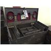 Image 3 : ORNATELY CARVED WOOD TRUNK, WITH MULTIPLE COMPARTMENTS, 27'' W X 16.5'' H X 13.5'' D