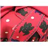Image 2 : BC FIRST NATIONS AUTHENTIC DANCE ROBE WITH FROGS AND BUTTONS.  ROBE FEATURES A FULL WRAP ARROUND