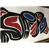 Image 2 : LOT OF 5 BC FIRST NATIONS ORIGINAL PAINTINGS ON CANVAS