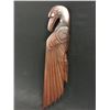 Image 2 : EAGLE CARVING BY CRAIG VOISEN, COAST SALISH, WITH ABALONE EYE, 42" X 10"