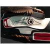 Image 2 : RAVEN MASK WITH BRAIDED CEDAR BARK TRIM AND FEATHERS BY WILLIE HAWKINS, KINGCOME INLET,