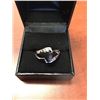 Image 2 : 2.10 OVAL GARNET RING SET WITH 2 DIAMONDS STERLING SILVER VS CLARITY, INCL. $425 CERTIFICATE