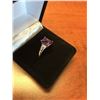 Image 3 : 1.50 EMERALD CUT AMETHYST & DIAMOND RING, 2 SIDE DIAMONDS STERLING SILVER INCL. $4350 CERTIFICATE